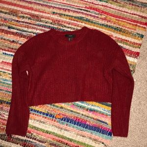 Crop knit sweater